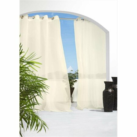 COMMONWEALTH HOME FASHIONS Escape Sheer Grommet Panel 84 in., Natural 70399-109-103-84